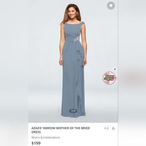 Azazie Mother of the Bride in Dusty Blue size 2